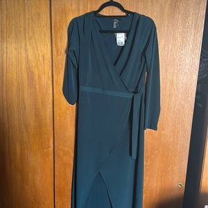 Forest Green Wrap dress, XL